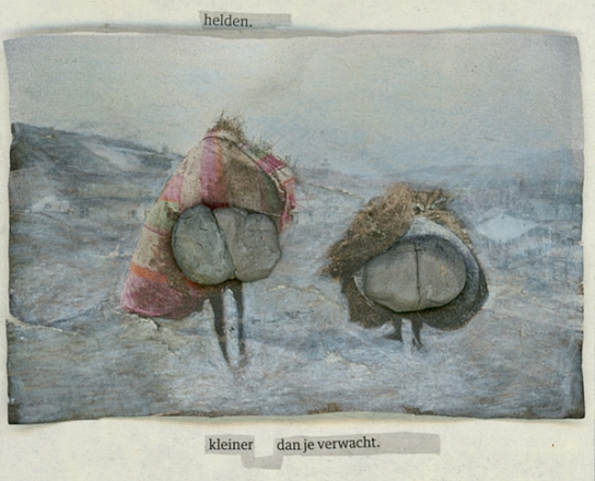 serie collages van knipsels uit de krant, waarbij ik gevoelslagen onder de feiten wil vormgeven